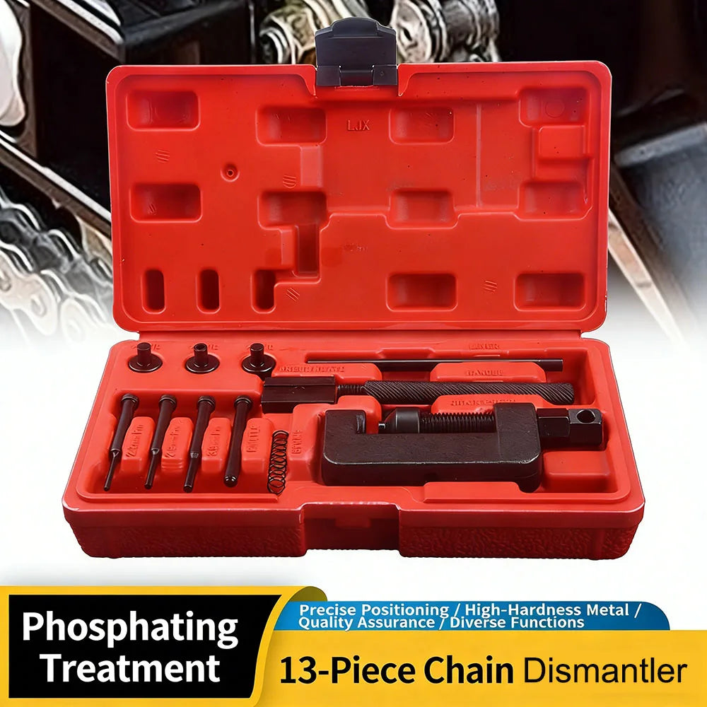 Universal Heavy Duty Chain Breaker Tool Bike Bicycle Motorcycle Chain Splitter Cutter Removal Repair Hand Tool for Mountain Road