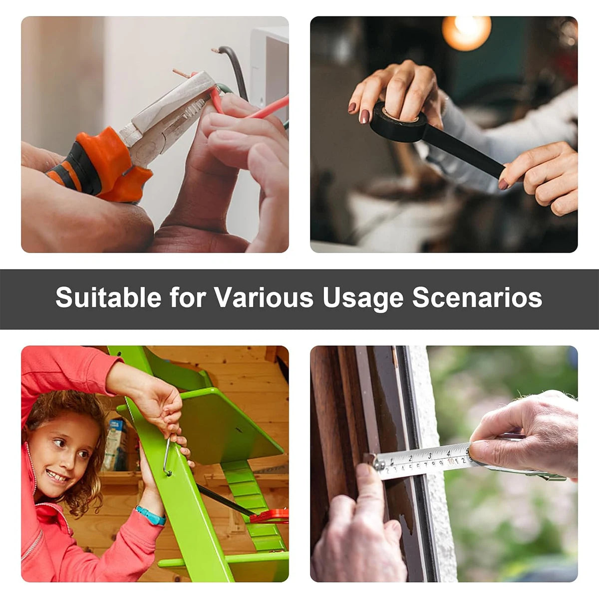 8/9/12/13pcs Household Hand Tool Set, Home Repair Tool Box with Screwdrivers, Hammer, Scissors