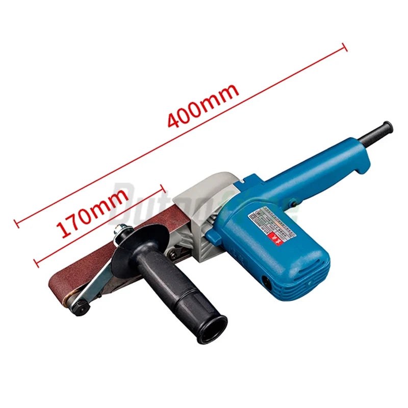 220V 550W High Power Electric Belt Sander 30*533mm Buffing Sanders Woodworking 6 Speed Portable Belt Sanding Machine