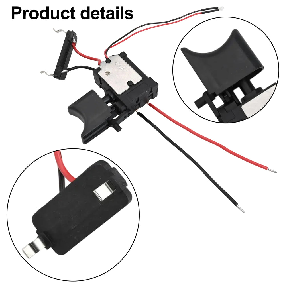 Electric Drill Accessory Cordless Drill Built-in Light Function Compact Size Convenient Speed Adjustment Easy Assembly