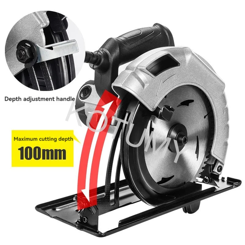 220V Electric Circular Saw, 8-Inch Portable Inverted Table Saw, Woodworking Tool, Electric Electric Saw, High-Power Cutting Mach