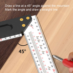 100mm Woodworking Square Ruler Right Angle Ruler Carpenter Square Layout Tool with Marking Holes 3.9in Framing Square Carpenter