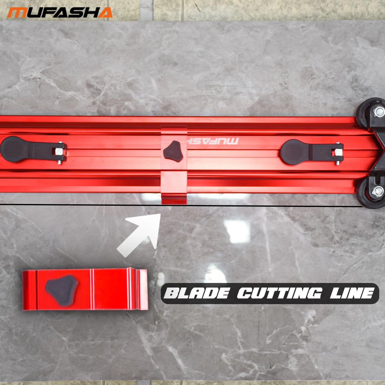MUFASHA ML3200 Portable 3200mm Manual Tile Cutter Professional Hand Tile Cutter Three Cutting Blade Push Knife Slab Cutter