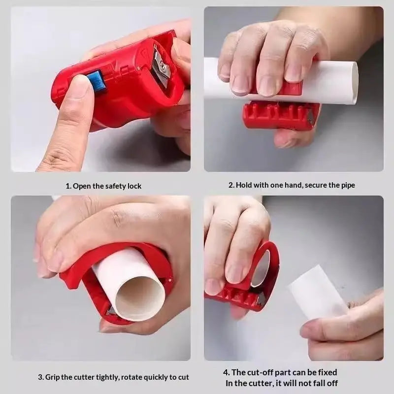 Water Pipe Cutter Hand Tool PVC Plastic Tubing Cutter Portable Cutting Tool For Plastic Nippers Electrician Plumber Repair