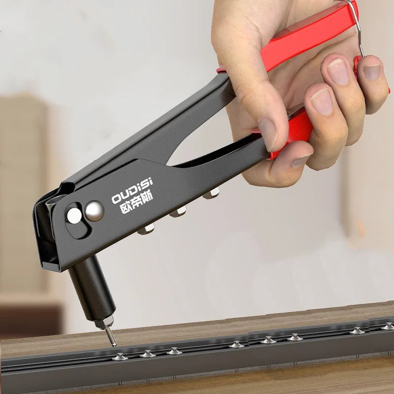 Heavy Duty Rivet Gun Hand Riveter Pop Rivet Gun Assortment DIY Automotive Furniture Marine Repairs Blind Rivets Guns Nuts Tools