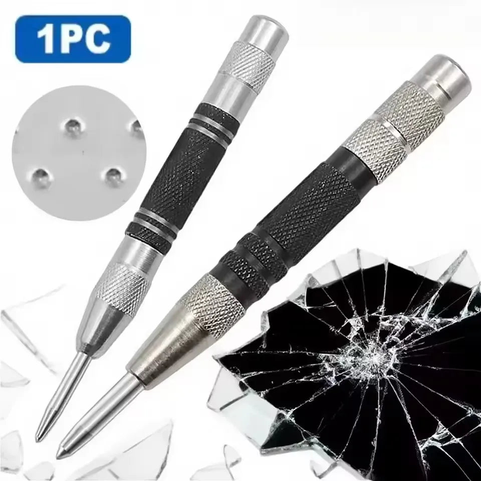 Automatic Centre Punch General Woodworking Metal Drill Adjustable Spring Loaded Automatic Punch Hand Tools for Metal Wood Glass