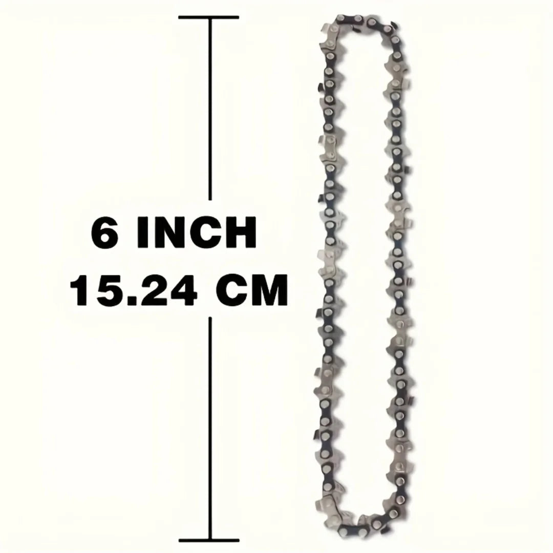 2 Pcs Durable 6-Inch Chainsaw Chain for Wireless Electric Chainsaws Ideal for Trimming Cutting And Logging