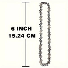 2 Pcs Durable 6-Inch Chainsaw Chain for Wireless Electric Chainsaws Ideal for Trimming Cutting And Logging