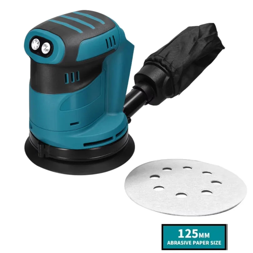 125MM Electric Orbital Sander Cordless Woodworking Power Tool 18V