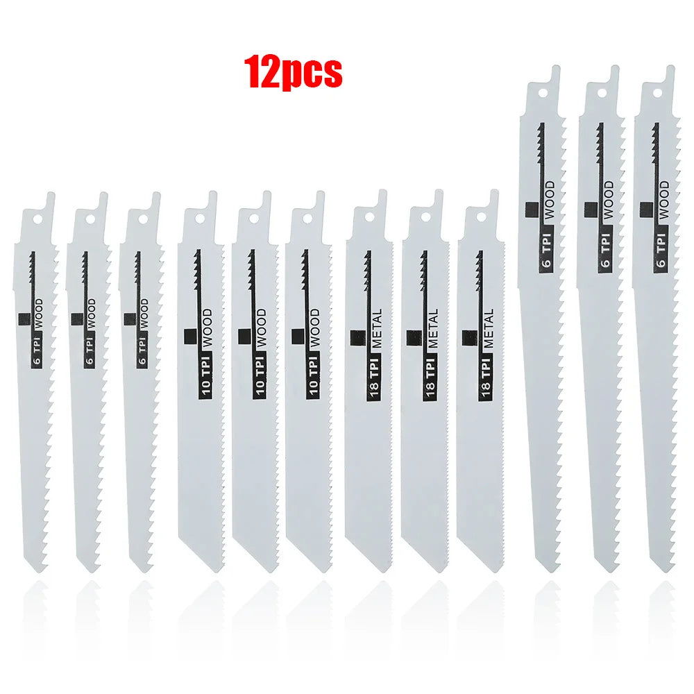12pcs Reciprocating Saw Blades Saber Saw Bosch Makita Dewalt