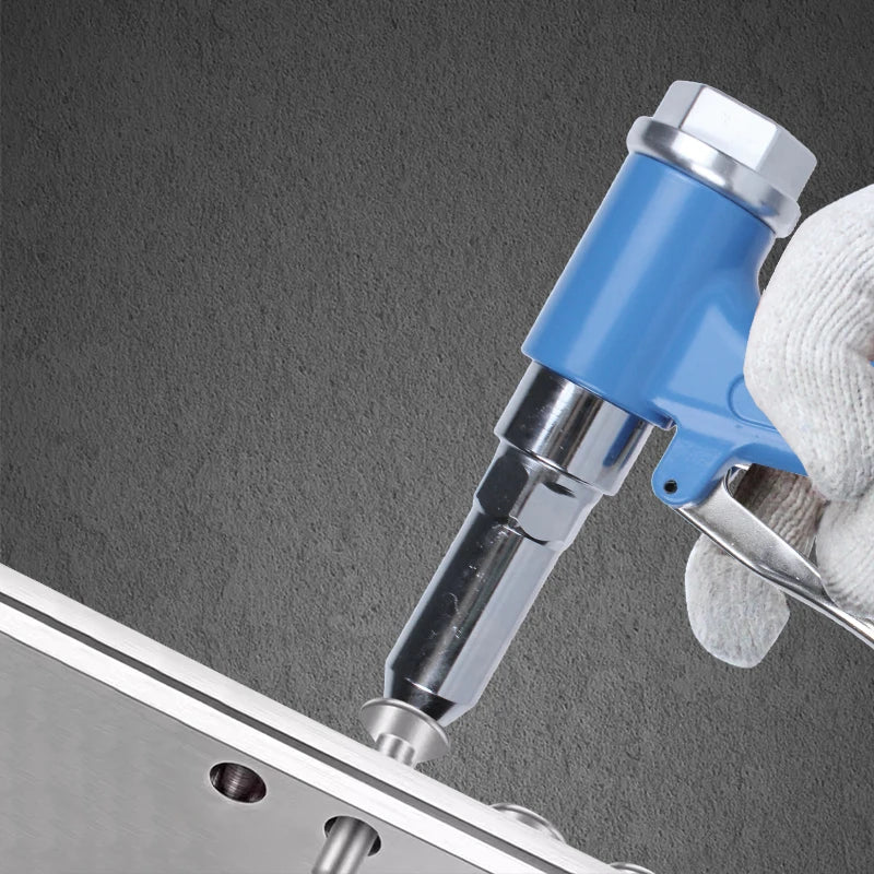 Lightweight Vertical Pneumatic Rivet Gun with Ergonomic Handle and Safety Lock – Versatile Riveting Tool for Construction, Autom