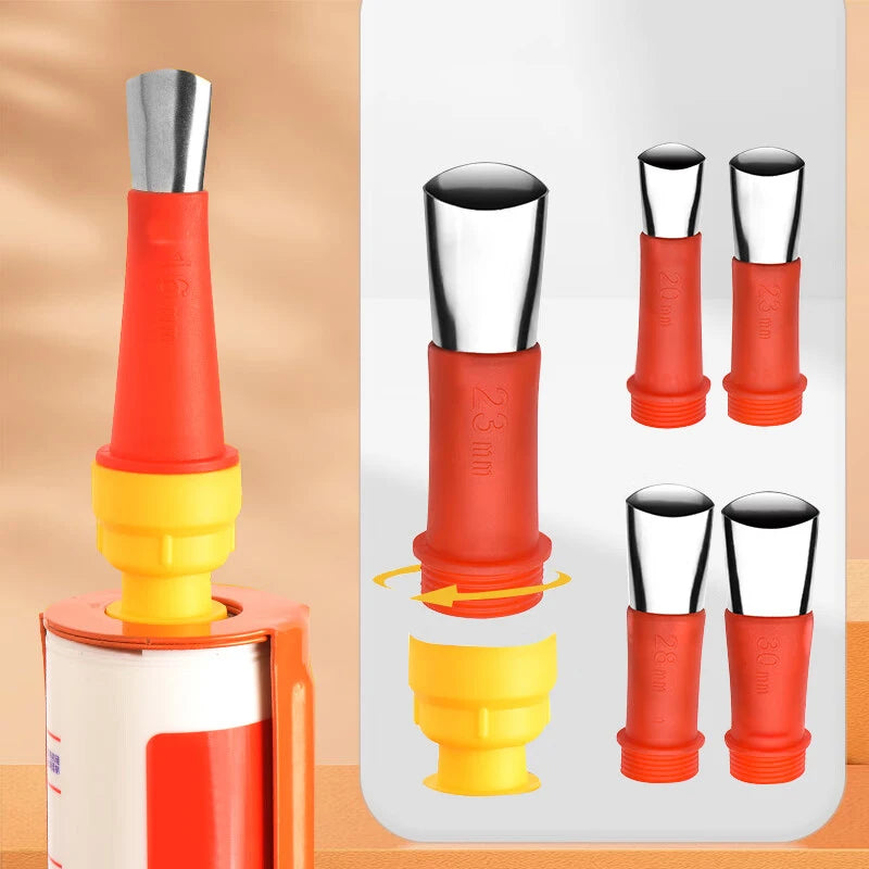 28pcs Stainless Steel Caulking Finisher Caulk Nozzle Applicator Glue Silicone Caulking Tools Sealant Kitchen Bathroom Sink Joint