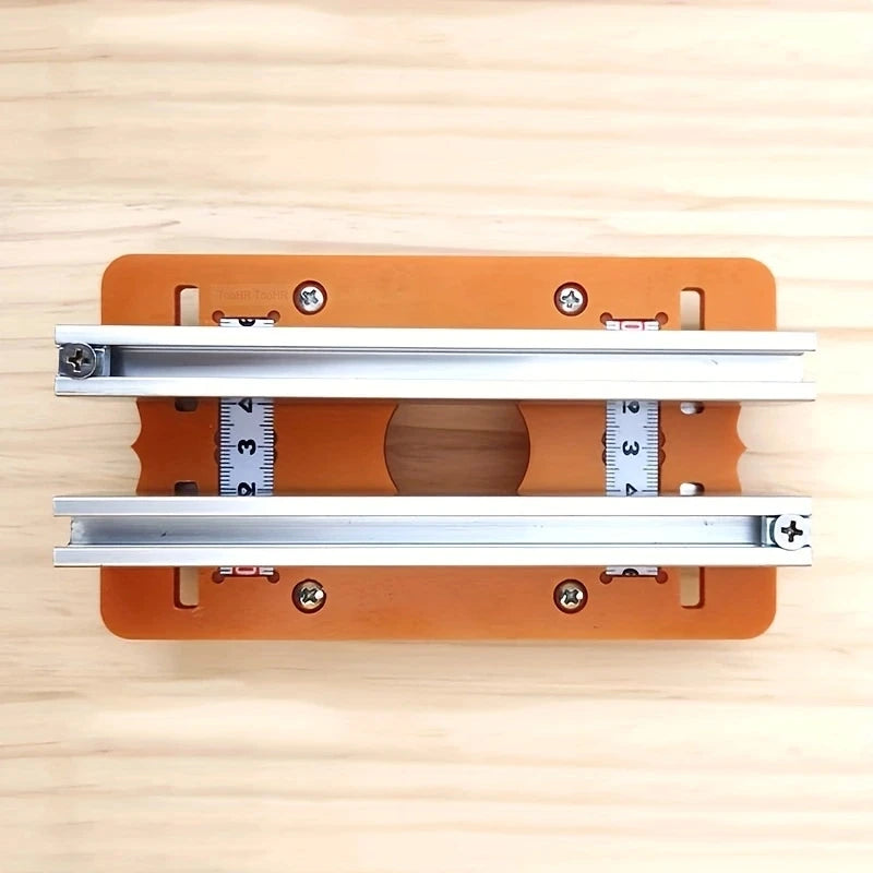 Wood Router Slotting Locator Tool 2 in 1 Slotted Base & Fastening Bracket Handheld Edge Trimmer Milling Cutting