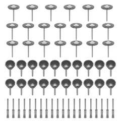 60 Pcs Dremel Accessories Wheel Brass Brush Rust Removal Stainle Wire Steel Tool For Working Polishing Rotary Voiture Mini Drill