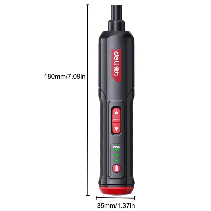 Cordless Electric Screwdriver with 5N.M Torque & 3-Speed Adjustment - 2000MAH Battery, Forward/Reverse Switch for  DIY Projects