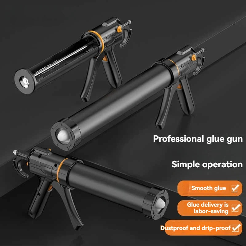 Caulk Gun Universal Silicone Glue Applicator With Non-Drip Tip For Home Kitchen Bathroom Basic Sealant  Maintenance Too