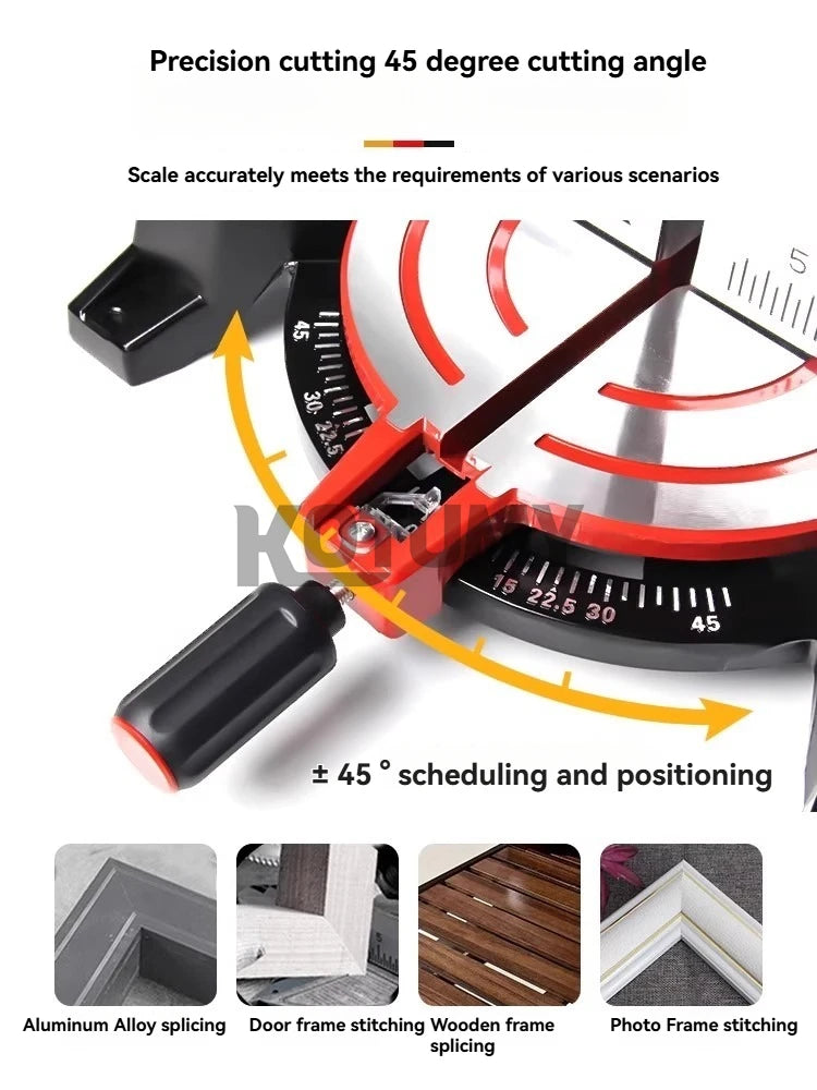 Multifunctional Miter Saw Aluminum Machine 10 Inch 45 Degree Cutting Circular Saw High-precision Wood Aluminum Cutting Machine