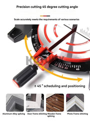 Multifunctional Miter Saw Aluminum Machine 10 Inch 45 Degree Cutting Circular Saw High-precision Wood Aluminum Cutting Machine