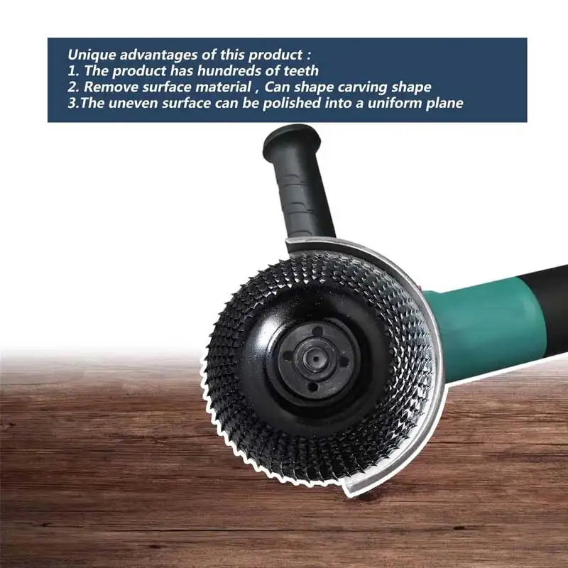 Grinder Wheel Disc 4 Inch Wood Shaping Wheel Wood Grinding Shaping Disk For Angle Grinders Power Tools