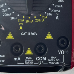 Digital Multimeter:AC/DC LCD Digital Multimeter 1000V Voltmeter Ammeter Ohm Tester High Safety Handheld Meter (Not Batteries)