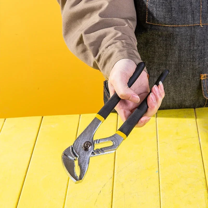 1Pcs 8'' 10'' 12'' Multifunction Water Pump Pliers Wrench Quick-Release Groove Joint Fast Adjustable Pipe Plumbing Plier Plumber