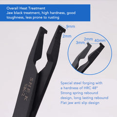 Flat Snap Ring Pliers Snap Ring Pliers 40mm Opening 2mm Thickness High Carbon Steel Ergonomic Design Retaining Ring Pliers