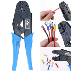 Professional Insulated Wire Terminals Connectors Ratcheting Crimper Tool for 22-10AWG HS-30J Wire Crimping Tool