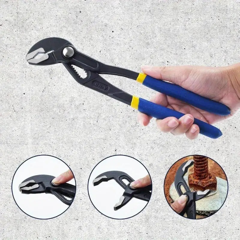 3Pcs/ Set Quick Release Water Pump Pliers 7 10 16-inch Adjustable Groove Joint Pliers Set