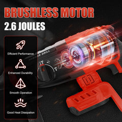 Rotary Hammer Drill For Mi.lwaukee M18 2.6J Hammer Drill With 4 Modes 360° Rotating Handle SDS-Plus Chuck Brushless Motor