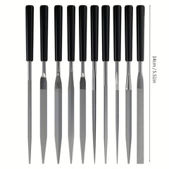 10pcs/set Metal Needle File Set Wood Carv Wood Rasp Metal Polishing Hand FileTools Steel Rasp Needl Filing For Metal Glass Stone