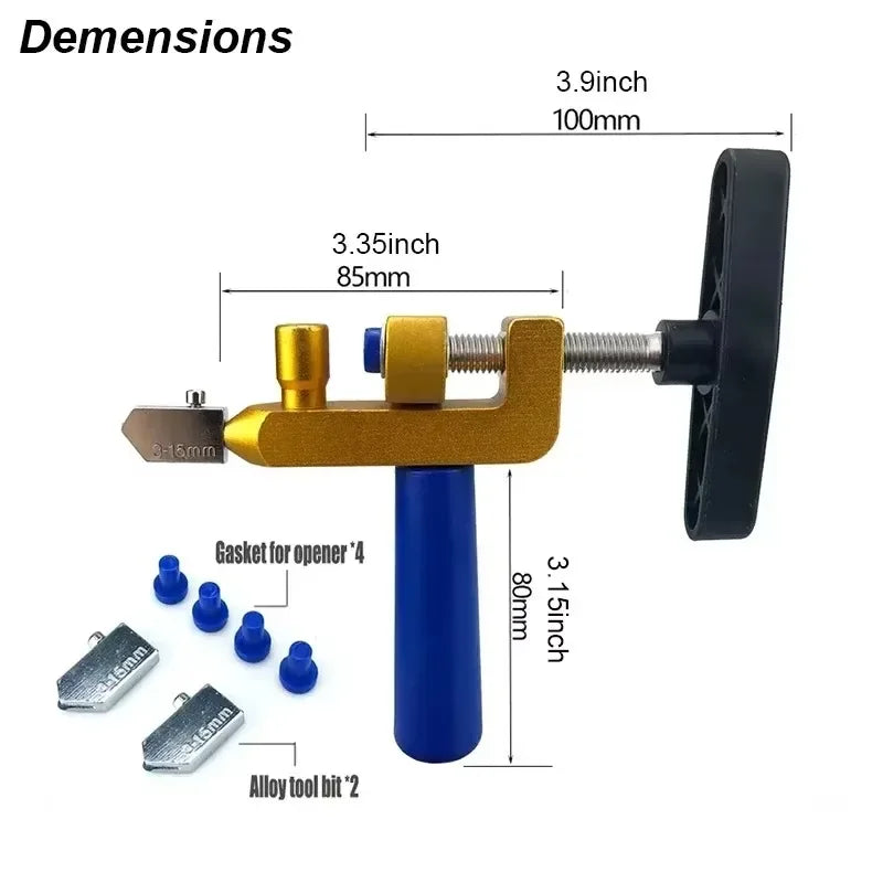 2 In 1 Glass Ceramic Tile Cutter Opener Breaker Tile Wheel Diamond Roller Cutting Manual Diamond With Knife Hand Tools
