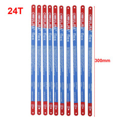10Pcs/Set 14T/18T/24T Hacksaw Blade 300mm M35 Steel Hand Saw Blades Bi-Metal For Meat Wood Cut Hand Tool