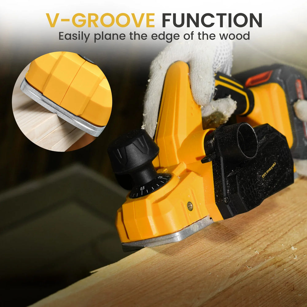 Electric planer Compatible with Dewalt 18V 20V Battery Woodworking Planer Household Tools Press Planer Hand Electric Planer