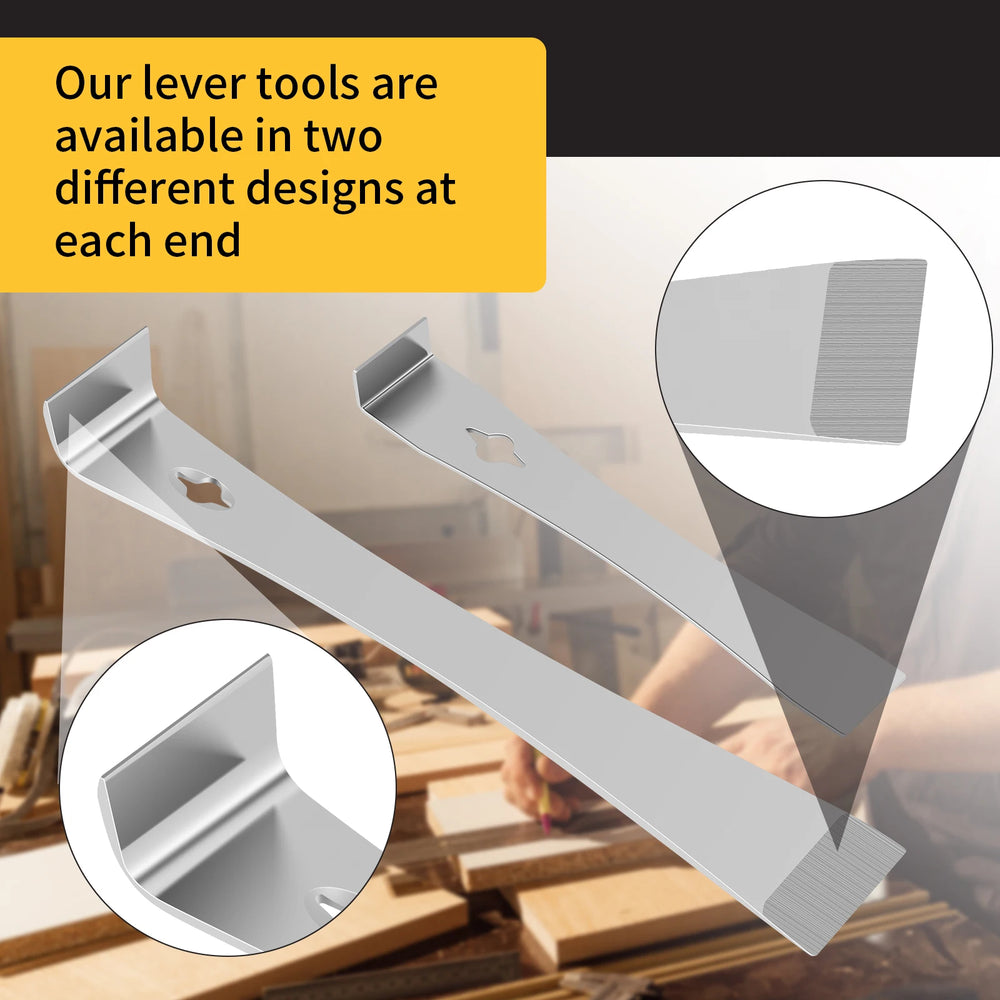 4Pcs Pry Bar Scraper Set Built in Nail Puller Bolt Removers Stainless Steel Pry Bar Flat Pry Tool Multifunctional Crowbar Tool