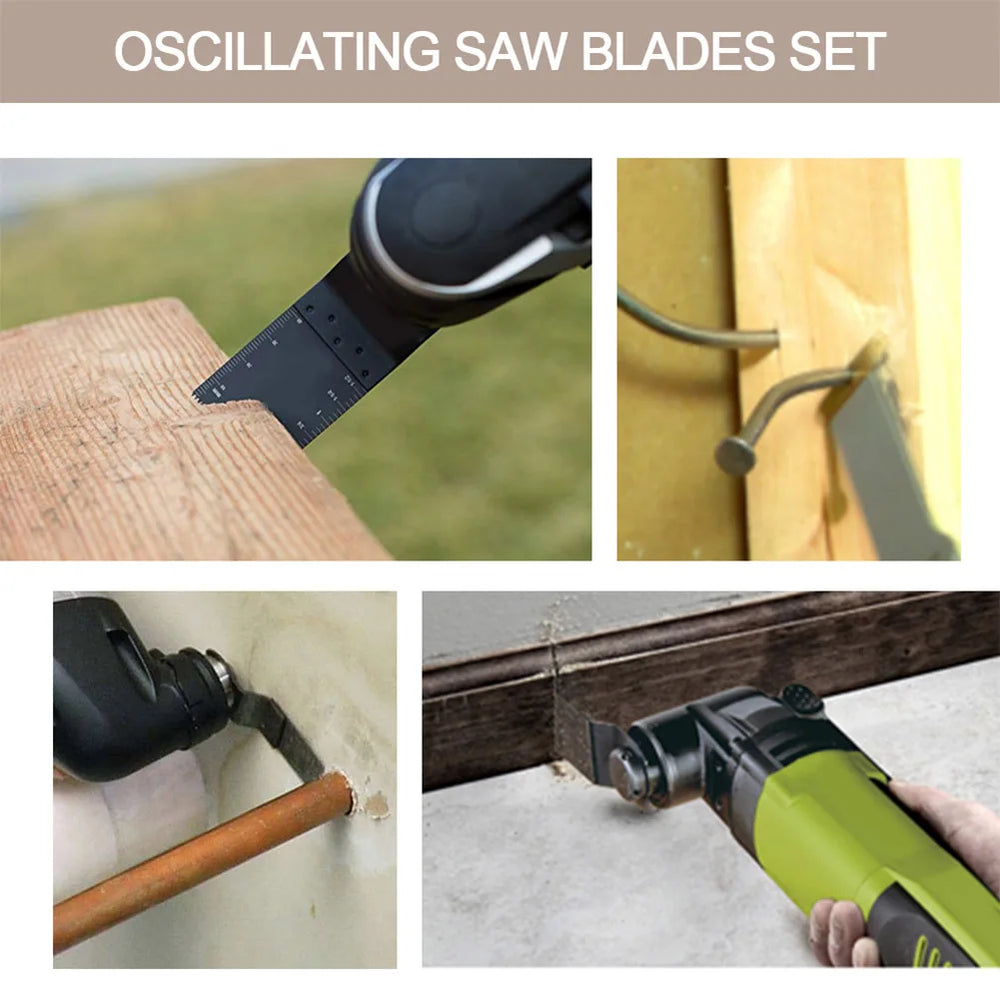 Saw Accessories  Oscillating Saw Blades Multifunctional Cutting Tool for Wood Plastic Soft Metal Wood Cutting Kit