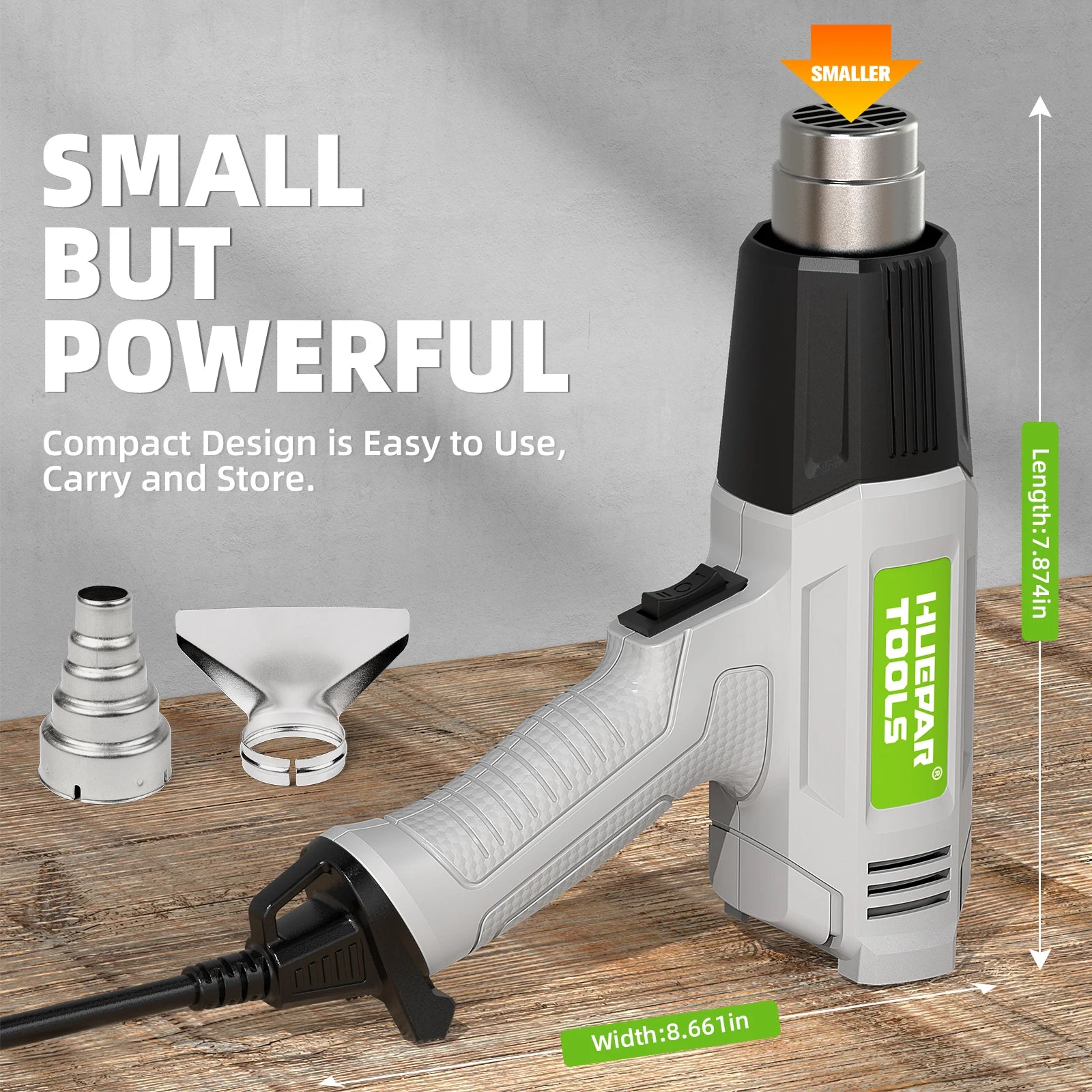 Heat Gun 1500W-1800W  Electric Heat Air Gun With LCD Temperatures Adjustable Thermal Blower Shrink Wrapping Construction Drye