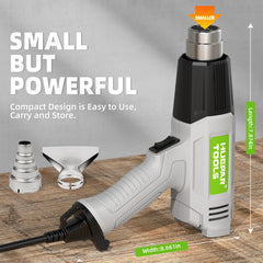 Heat Gun 1500W-1800W  Electric Heat Air Gun With LCD Temperatures Adjustable Thermal Blower Shrink Wrapping Construction Drye