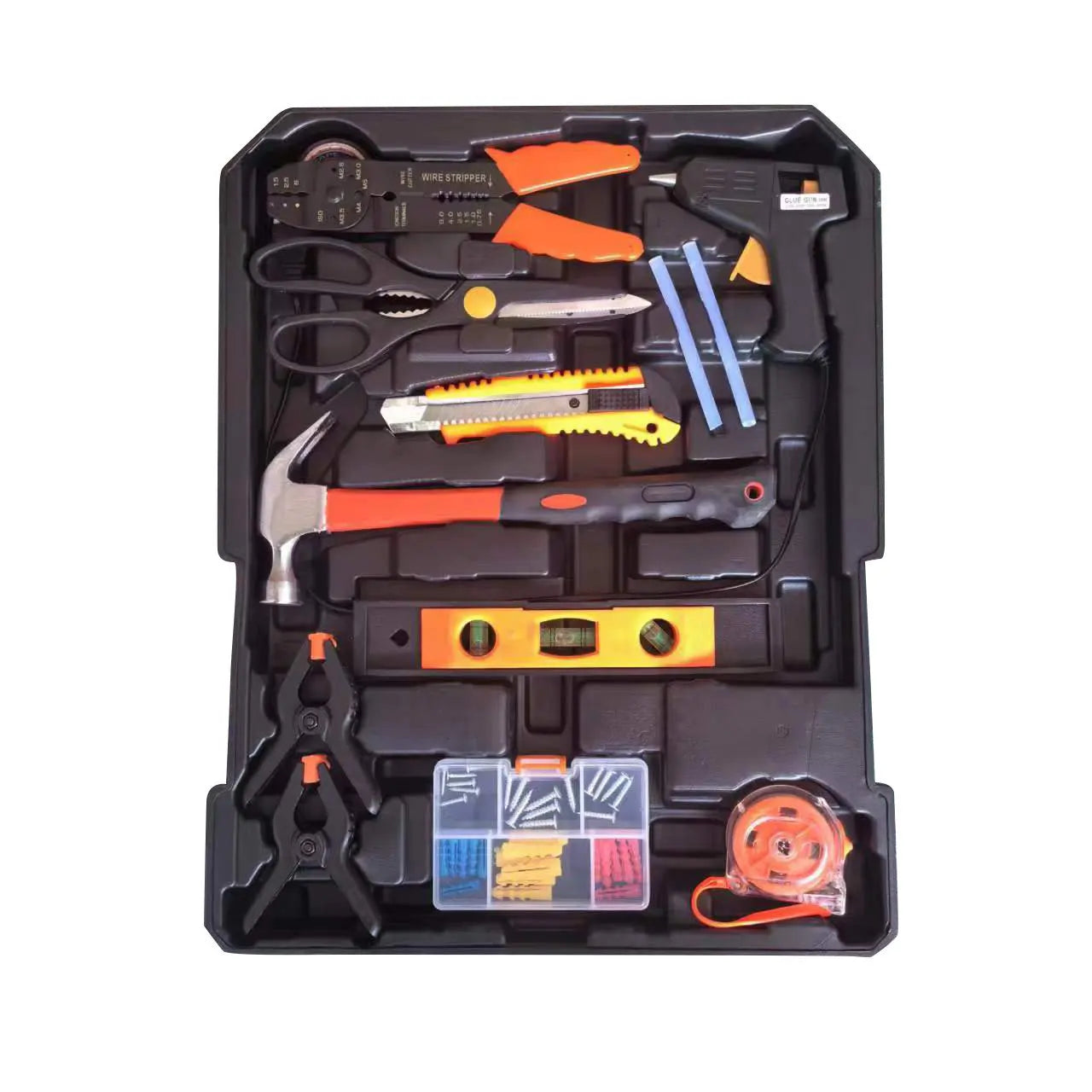 108pcs Hand Tool Set with Toolbox, Complete Home & Garage Toolkit with Ratchet, Wrenches, Sockets