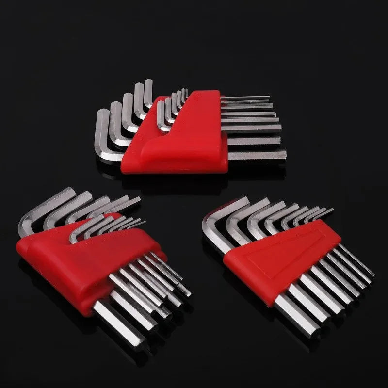 5/8/11 Pcs Allen Metric  Inch L Wrench Size Allen Key Short Arm Tool Set Easy To Carry In The Pocket