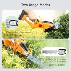 Household Handheld Electric Hedge Trimmer Mini Gardening Hedge Trimmer Fence Cut Hedge Cutting Lawn Mower Prune Branches Tools