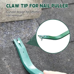 Steel Construction Nail Puller Snake Shape Heavy Duty Pry Bar Portable Design Green Color Nail remover Roofing Installation