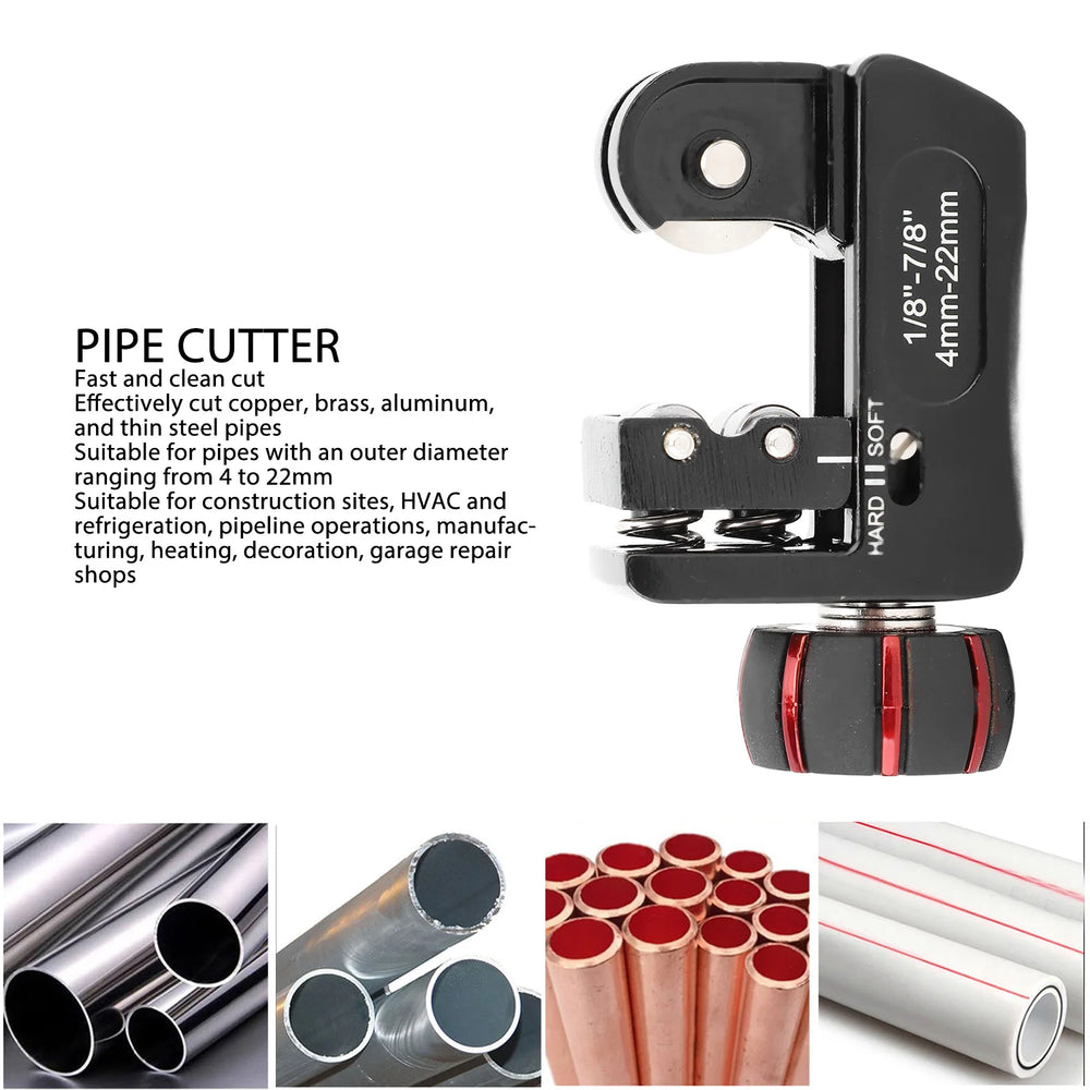 Pipe Cutter Alloy Steel Mini Tubing Cutting Tool for Copper Aluminum Thin Walled Tubes Pipe Cutting Tool Pipe Cutter Tube Cutter