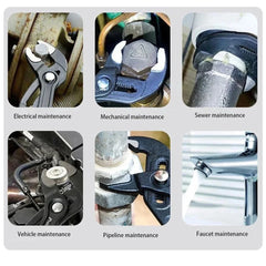 New 7/10/12 Inch Quick Adjust V Jaw Tongue & Groove Pliers, Universal Water Pump Pliers Heavy Duty Plumbing Tool for Pipe Work