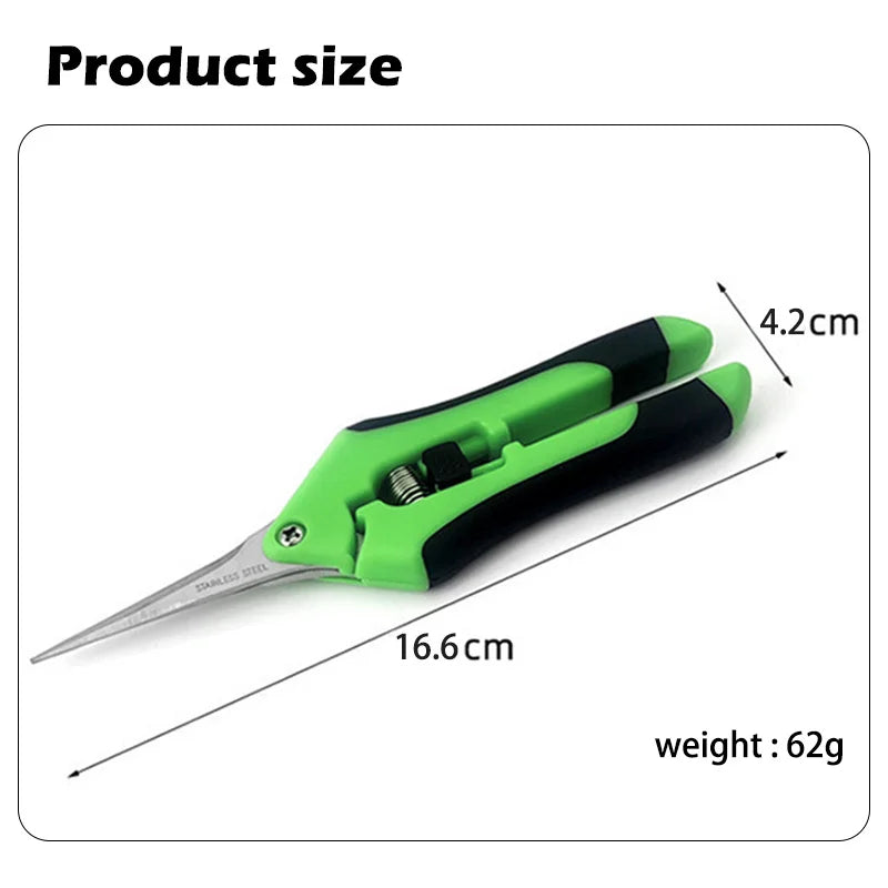 Pruning Shears - Precision Trimming Scissors for Gardening, Hand Pruning Snips for Flowers, Bonsai, Fruit Picking, and Weeding