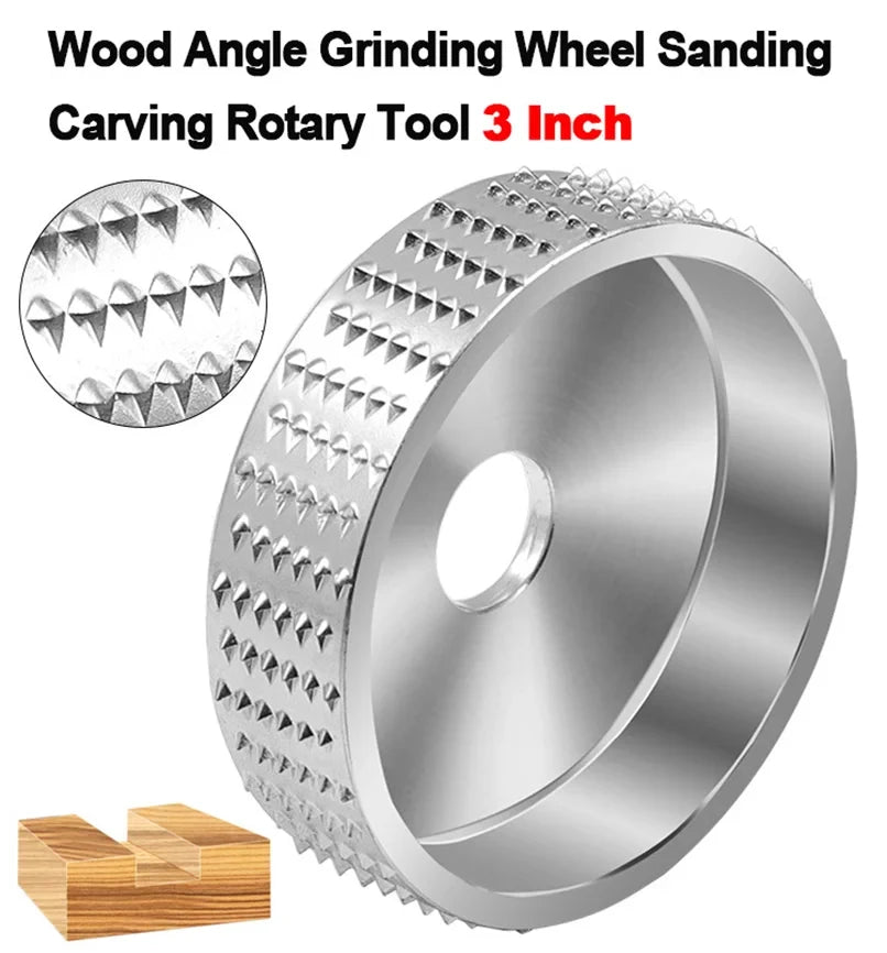 Wood Angle Grinding Wheel Angle Grinder Wood Carving Disc Aperture 16mm/22mm Wood Grinding Shaping Disc for Angle Grinders