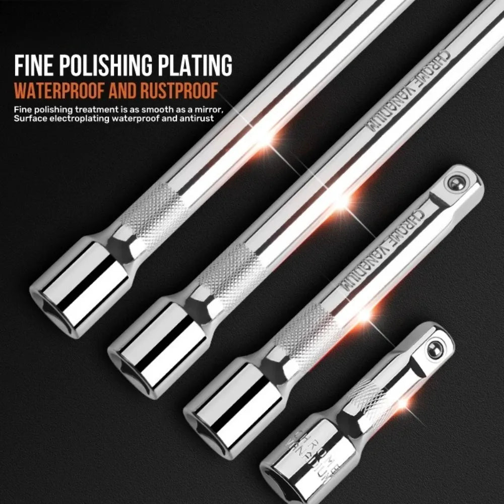 1/2"Socket Extension Rod 1/2" Drive Socket Extension Bar For Ratchet Wrench Use Essential Hand Tool Set  75mm 125mm 100mm 150mm
