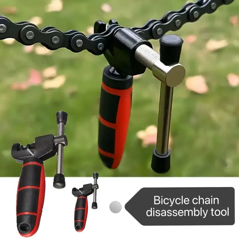 Bicycle Chain Cutter Tool – Heavy Duty Chain Break Tool with Red Handle, for Derailleur & Single-Speed Chains