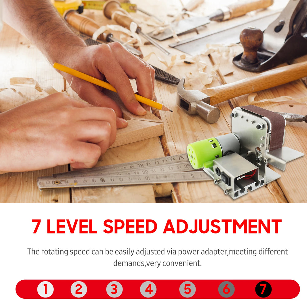 30mm Belt Sander Multifunctional Grinder Electric Belt Sander DIY Polishing Grinding Machine Wood Acrylic Cutter Edges Sharpener