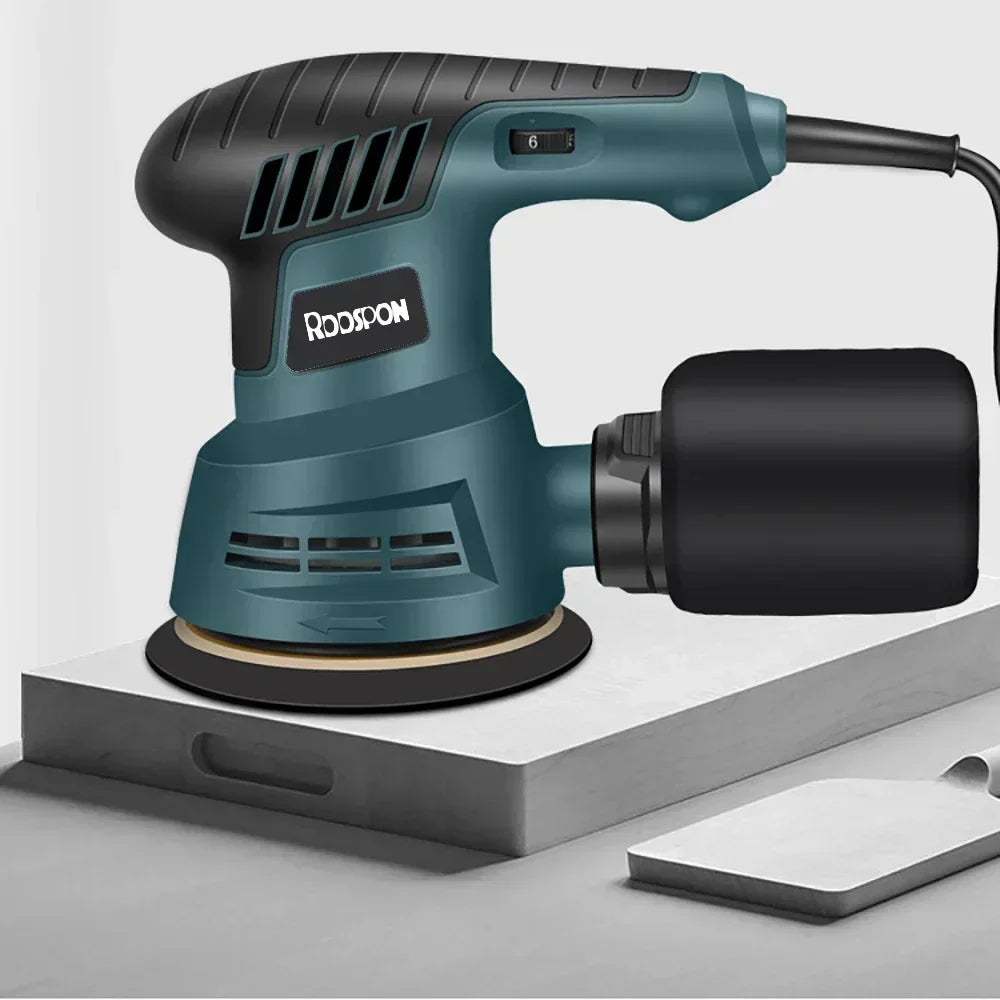 Electric Sander 300W  Machine Random Orbital Polisher 110V&220V Variable Speed Sander with 125mm Sandpaper Car Polishing Machine