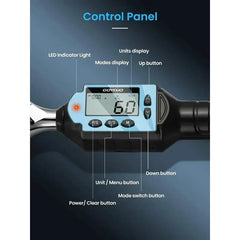 Torque Wrench Bidirectional Ratchet 1/2 3/8 1/4 Digital Preset Head Professional Adjustable for Bicycle Repair Hand Tools